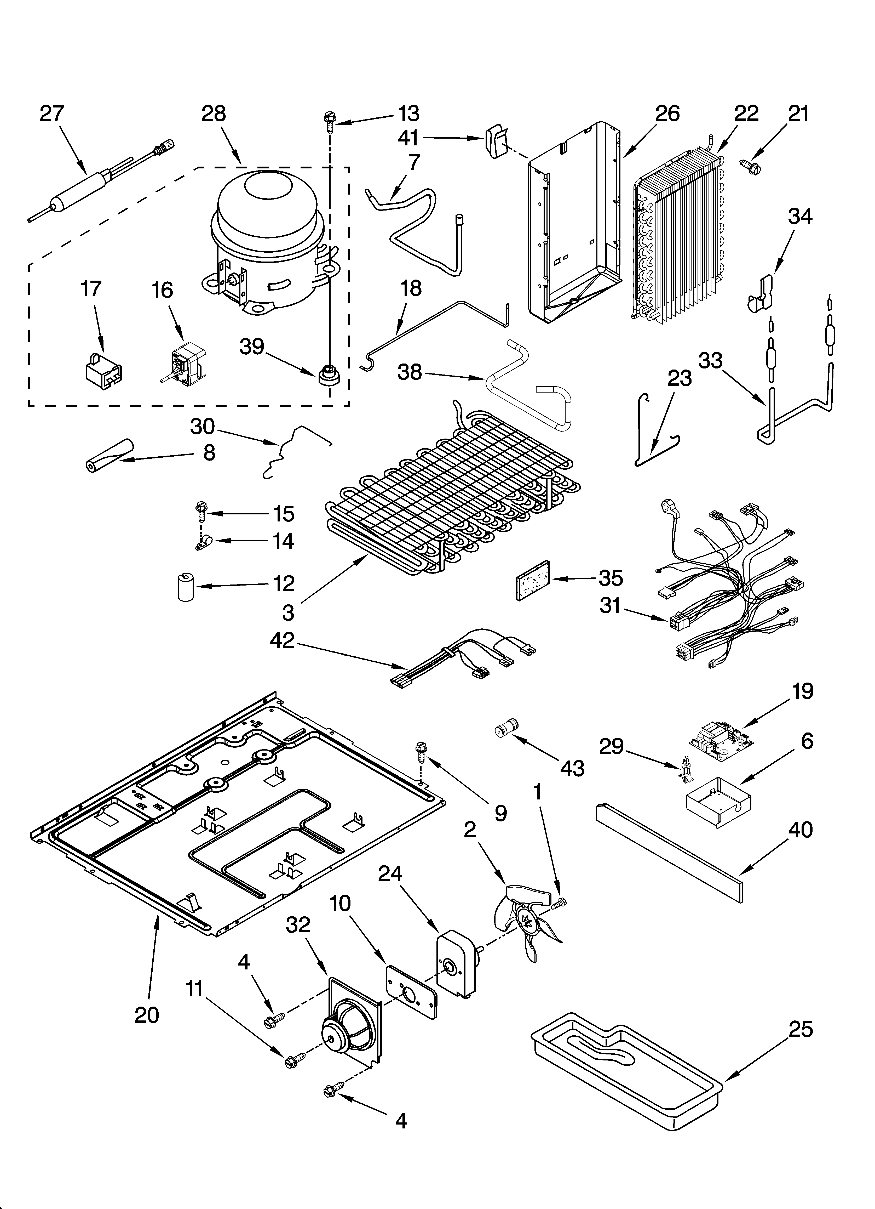Whirlpool EC3JHAXRS13 unit parts diagram