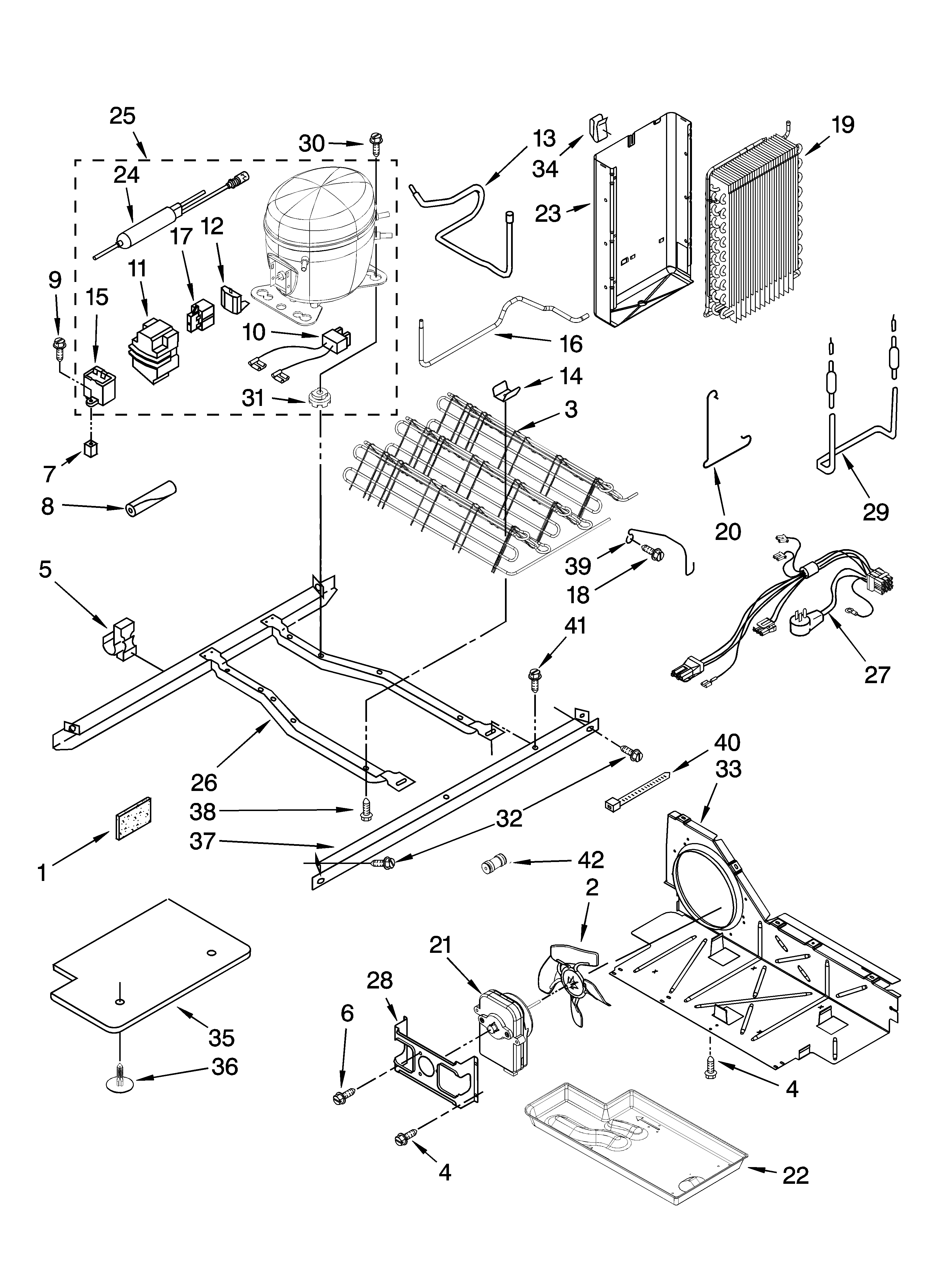 Whirlpool ED2JVEXTS00 unit parts diagram