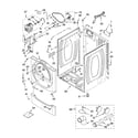 Whirlpool WGD8300SW0 cabinet parts diagram