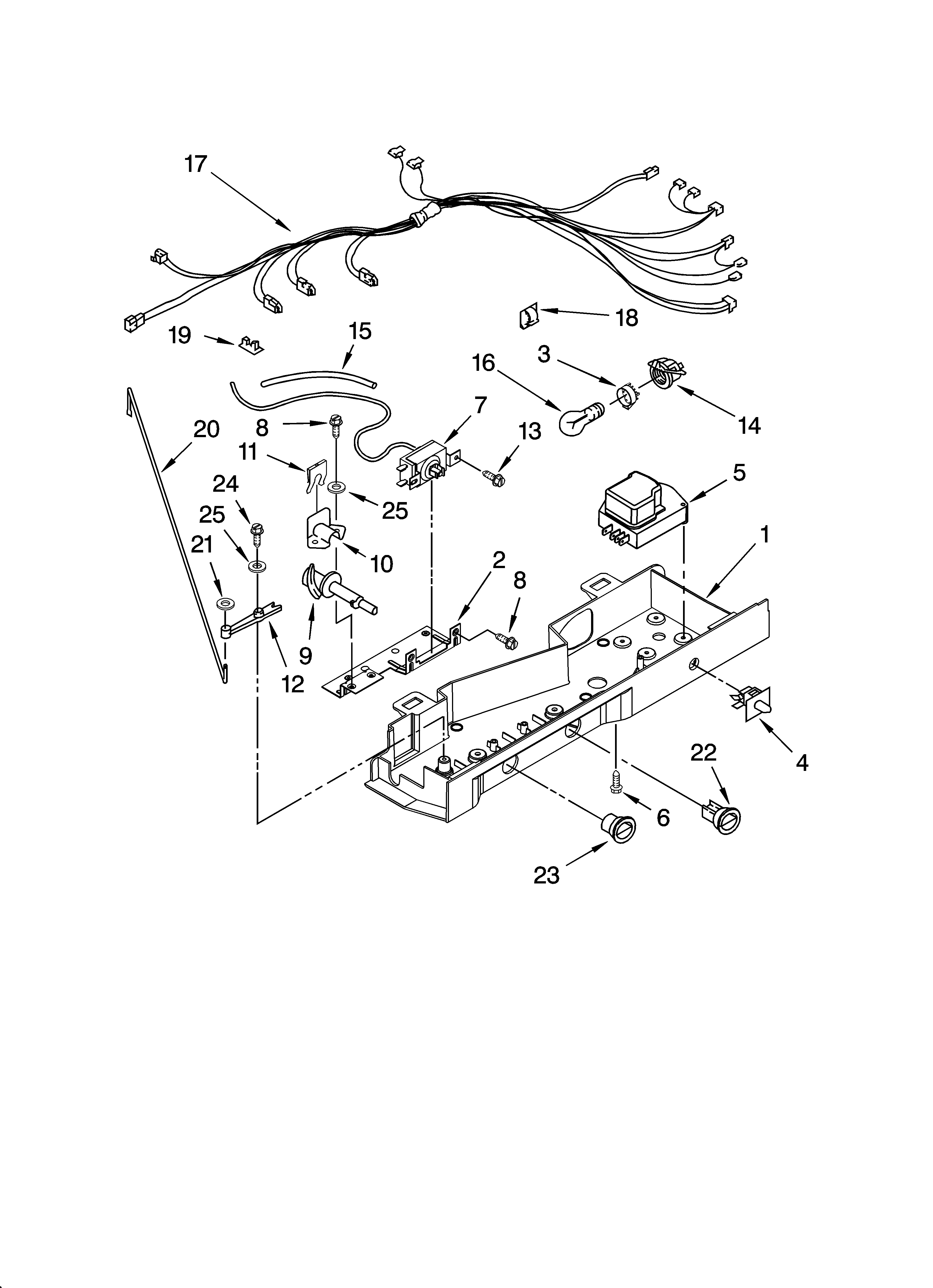 Whirlpool BRS70EMANA00 control parts diagram