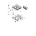 Whirlpool DU895SWPB0 dishrack parts, optional parts (not included) diagram