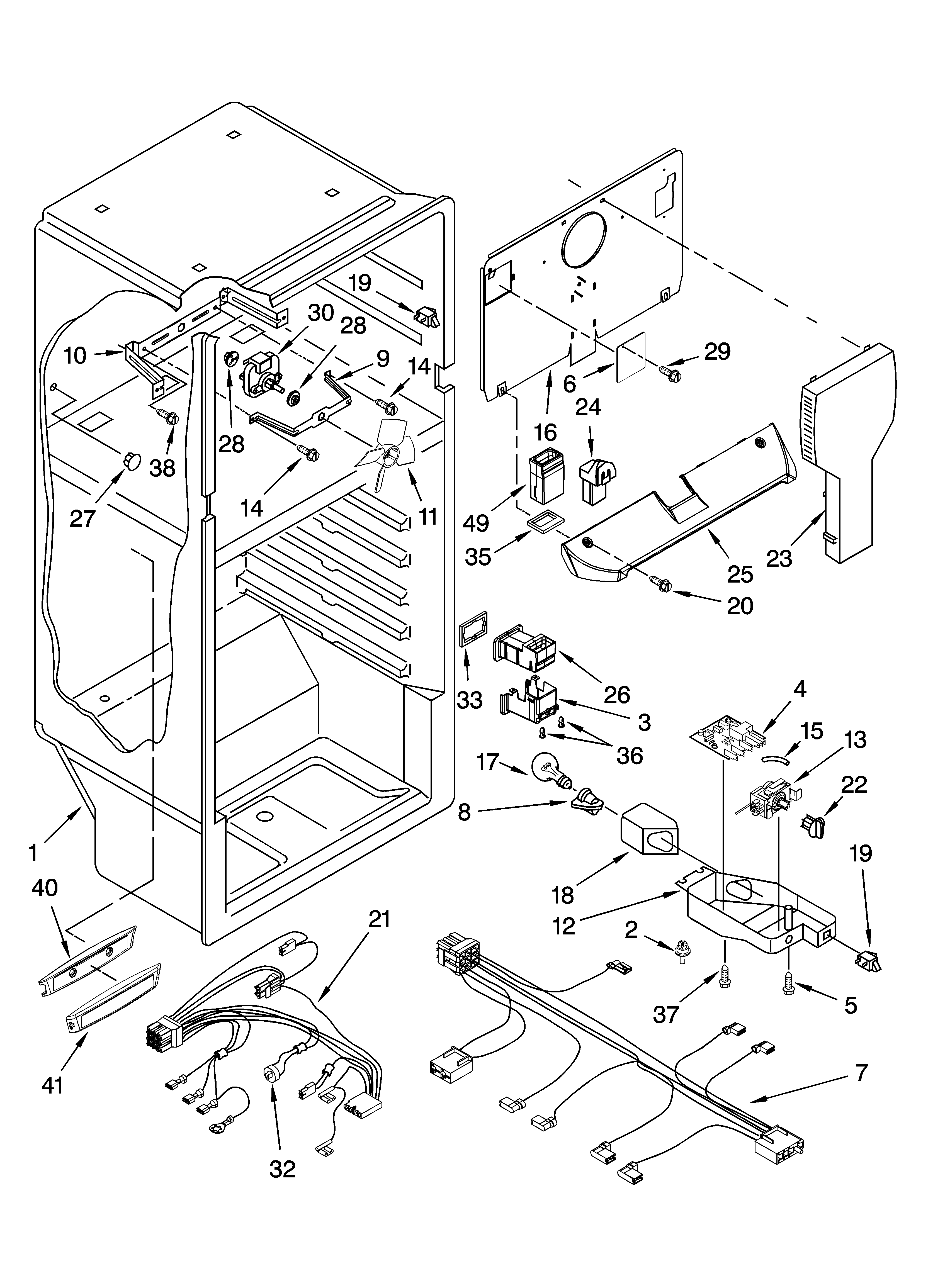 Inglis IST163301 liner parts diagram