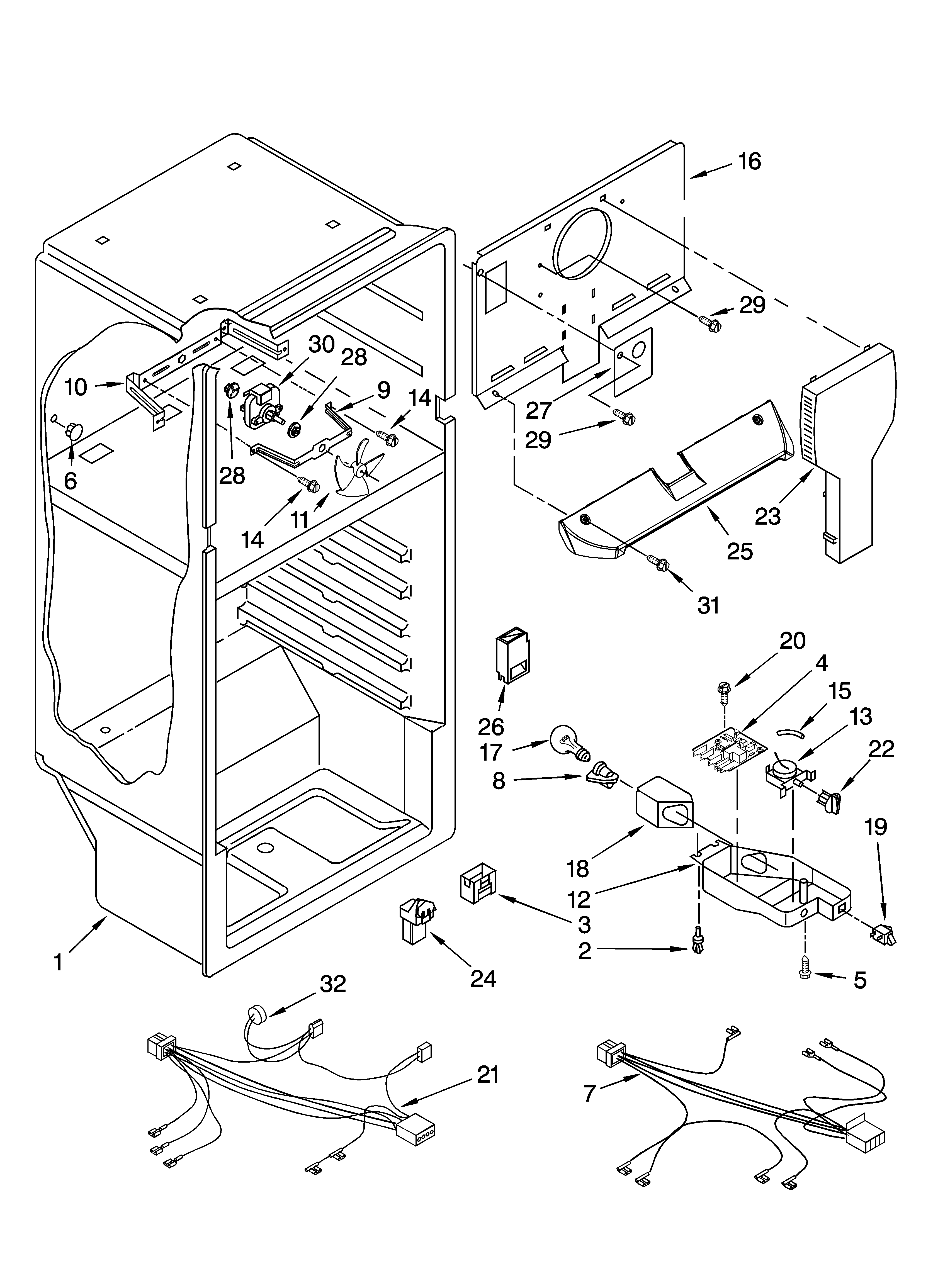 Inglis IT18DKXSQ01 liner parts diagram