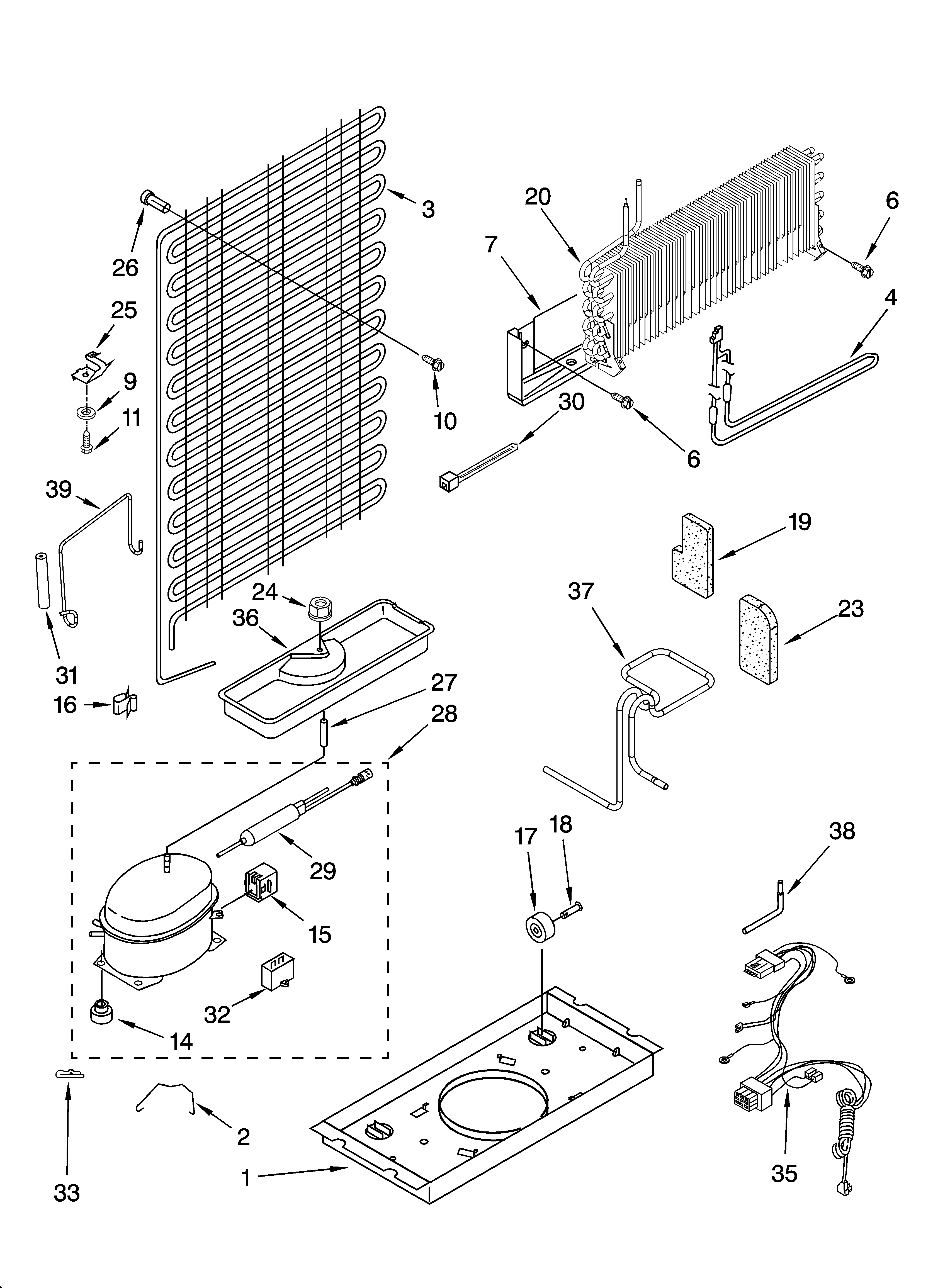 Inglis IT18DKXSQ01 unit parts diagram