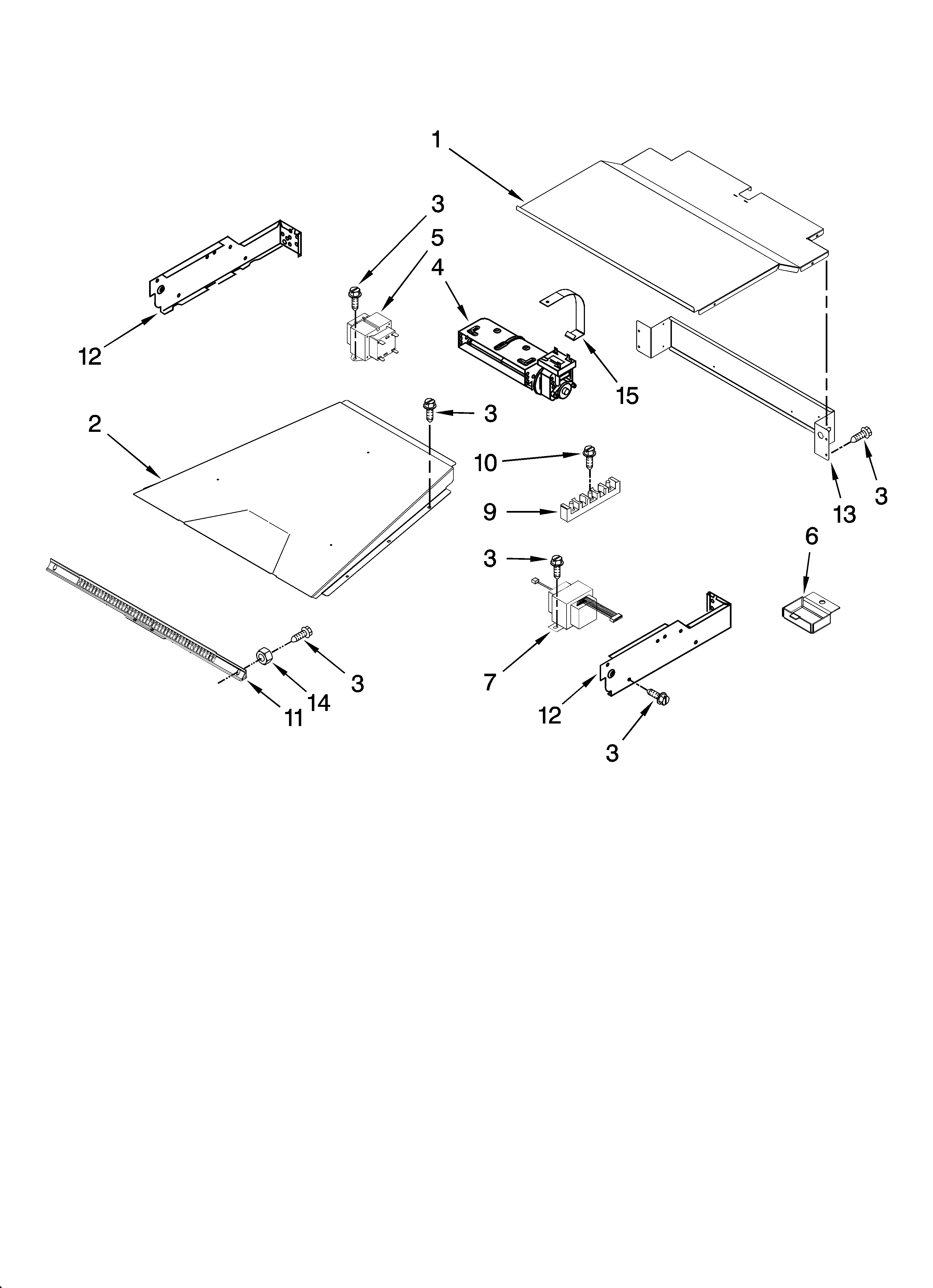 KitchenAid KEBU208SSS00 top venting parts, optional parts diagram