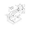 Whirlpool SCS3017RS02 burner box, gas valves, and switches diagram