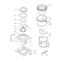 KitchenAid 4KPCM100PM0 extra base and carafe parts diagram