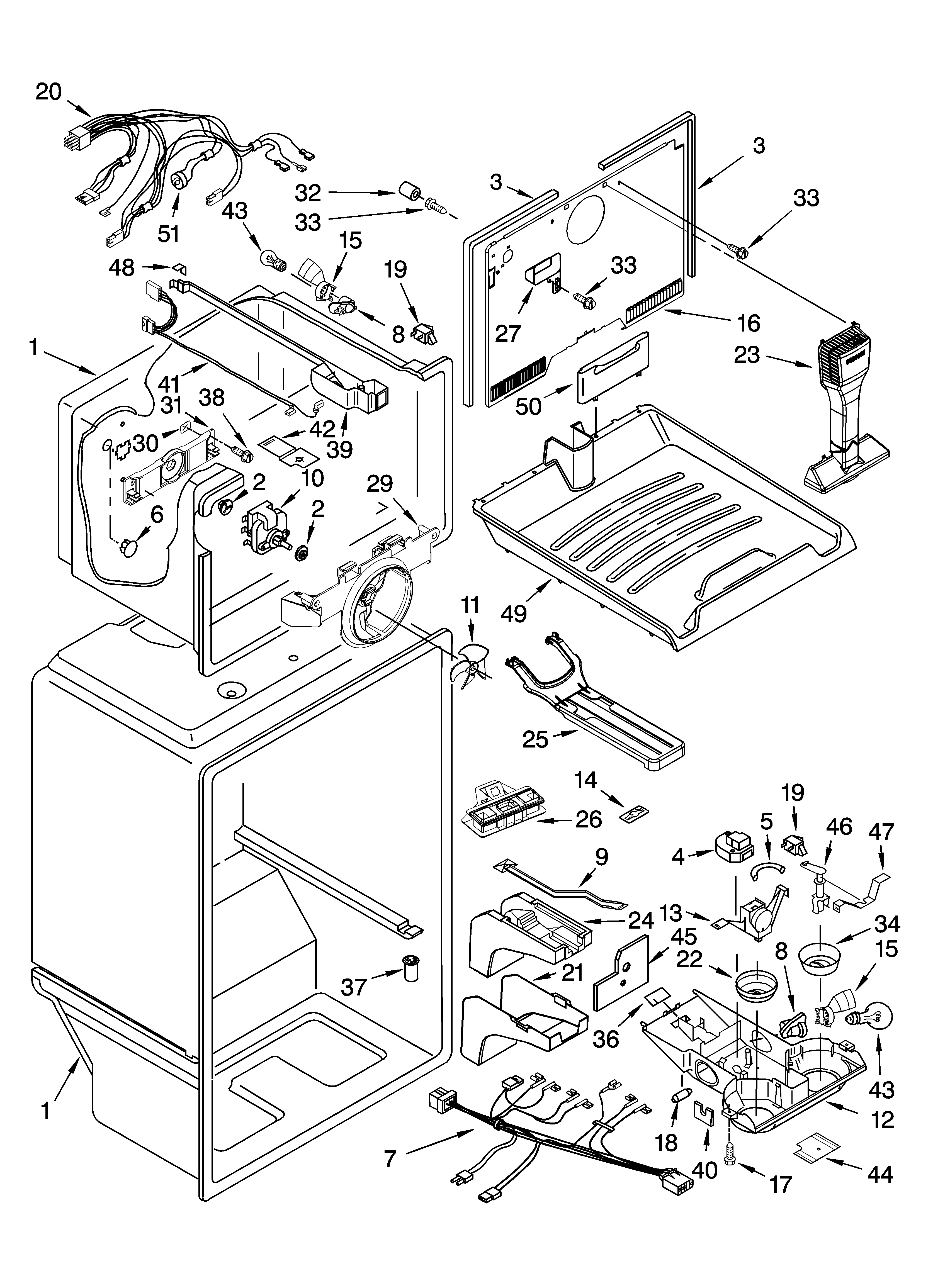 Whirlpool 5GR2SHKXLQ04 liner parts diagram