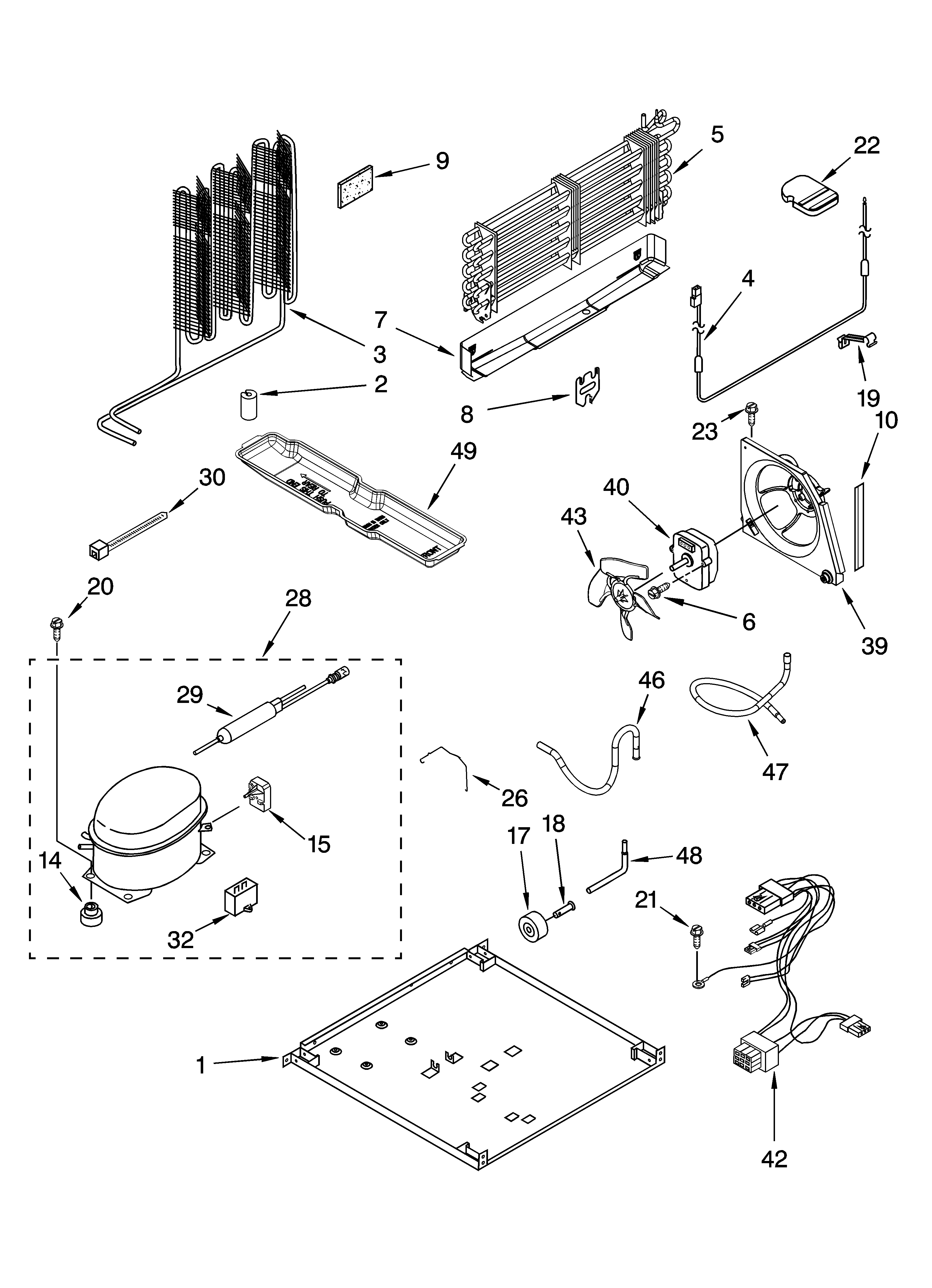 Whirlpool 5GR2SHKXLQ04 unit parts diagram