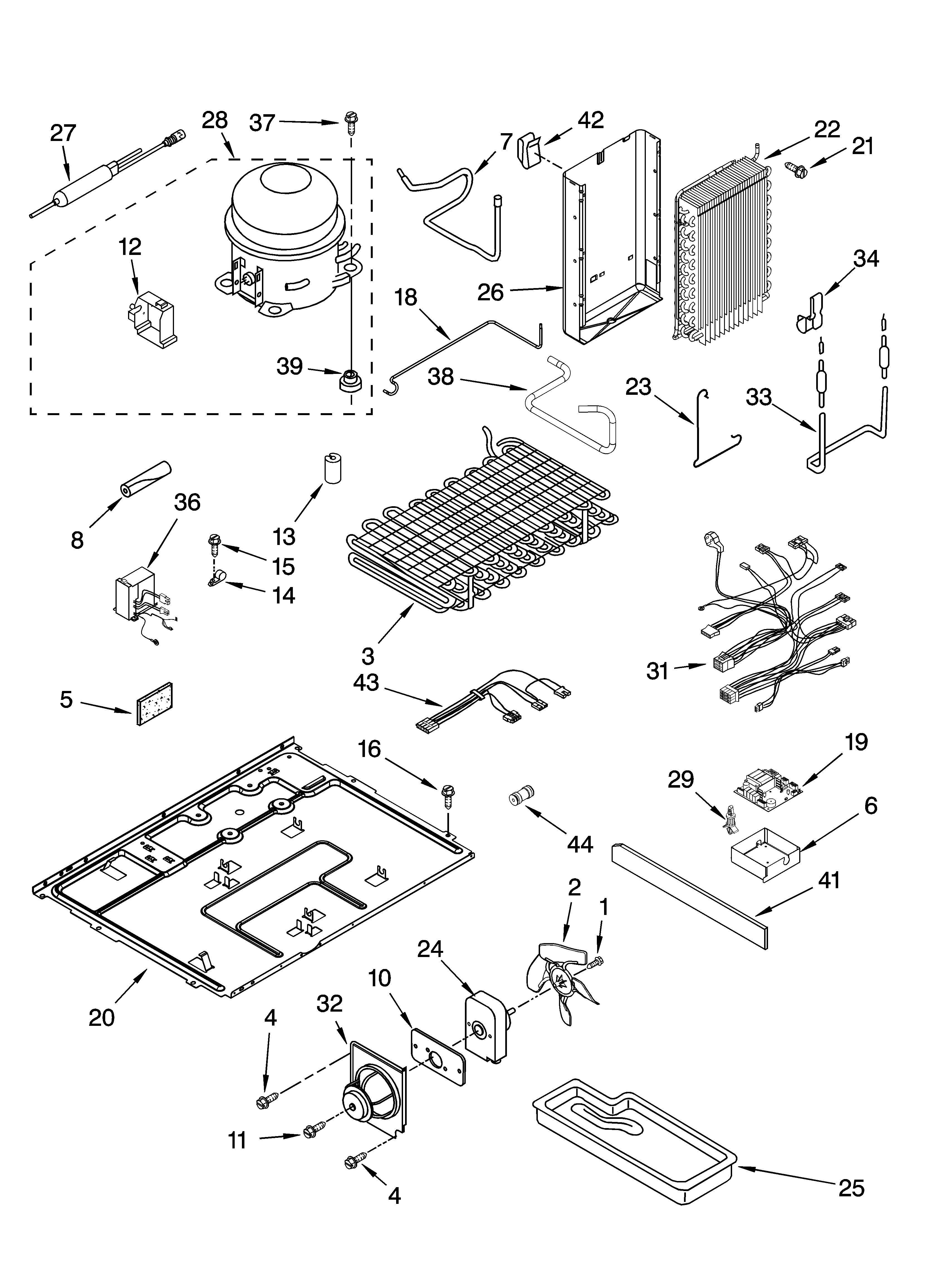 Whirlpool GC5THEXNT03 unit parts diagram