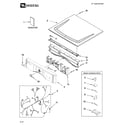 Maytag MGDZ600TK1 top and console parts diagram