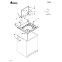 Amana NTW5245TQ0 top and cabinet parts diagram