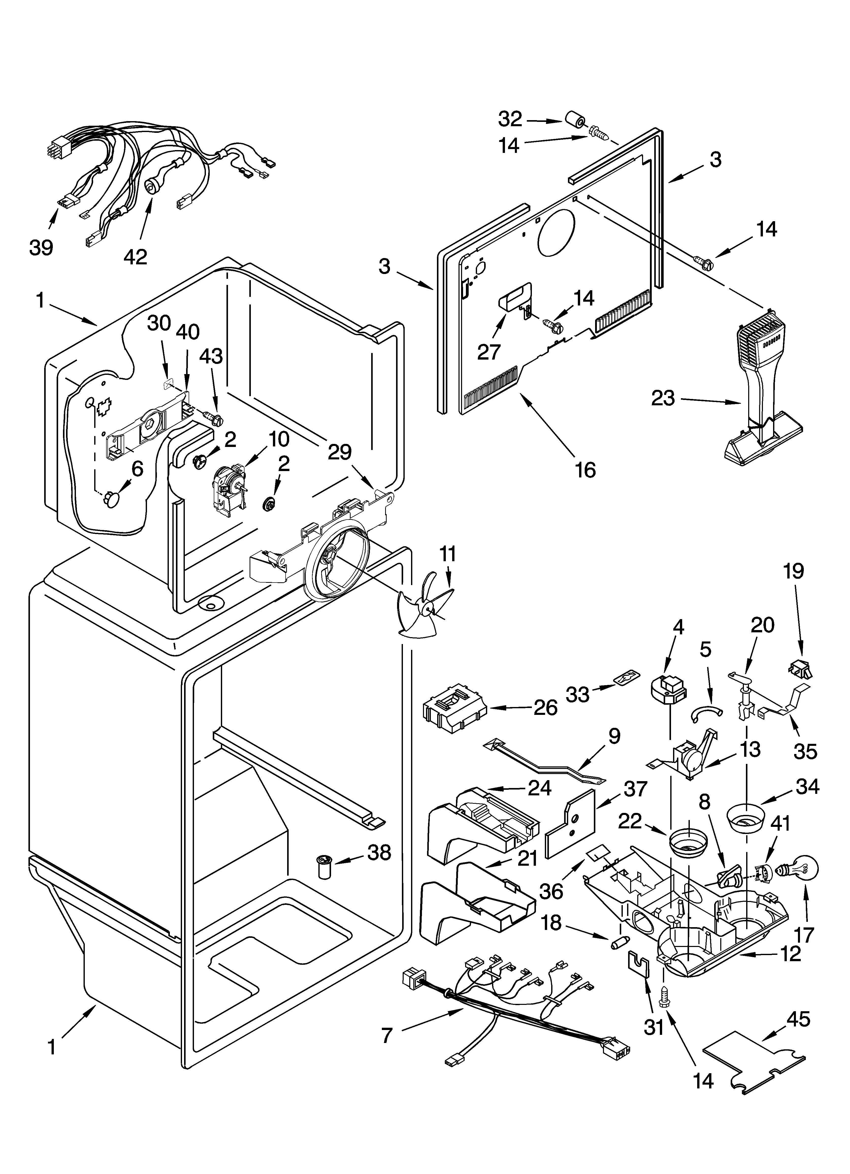 Whirlpool 5VET0WPKLQ05 liner parts diagram