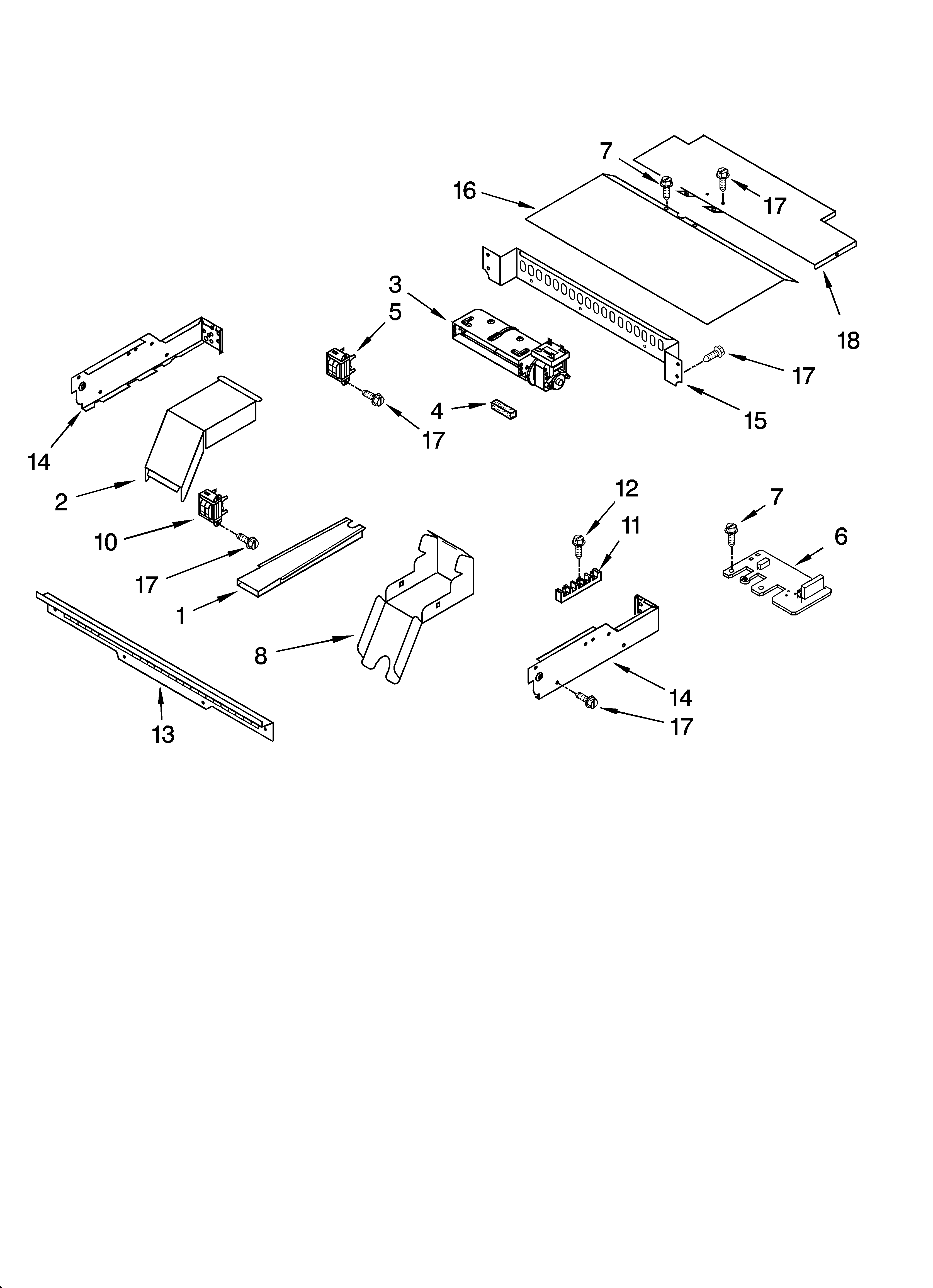 KitchenAid KEBC147KWH07 top venting parts, optional parts diagram