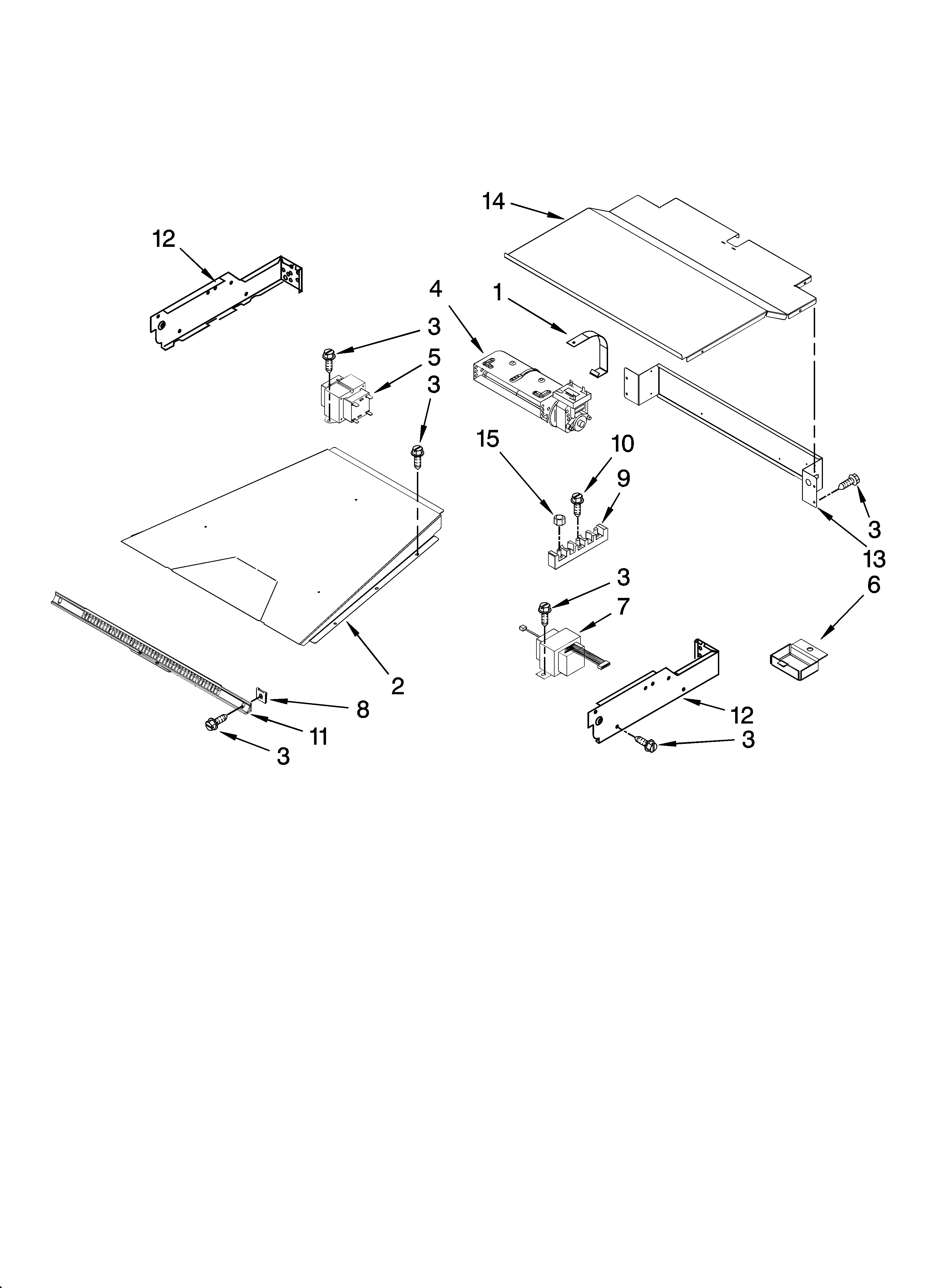 KitchenAid KEBS177SSS01 top venting parts, optional parts (not included) diagram