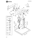 Maytag MGD5820TW0 top and console parts diagram