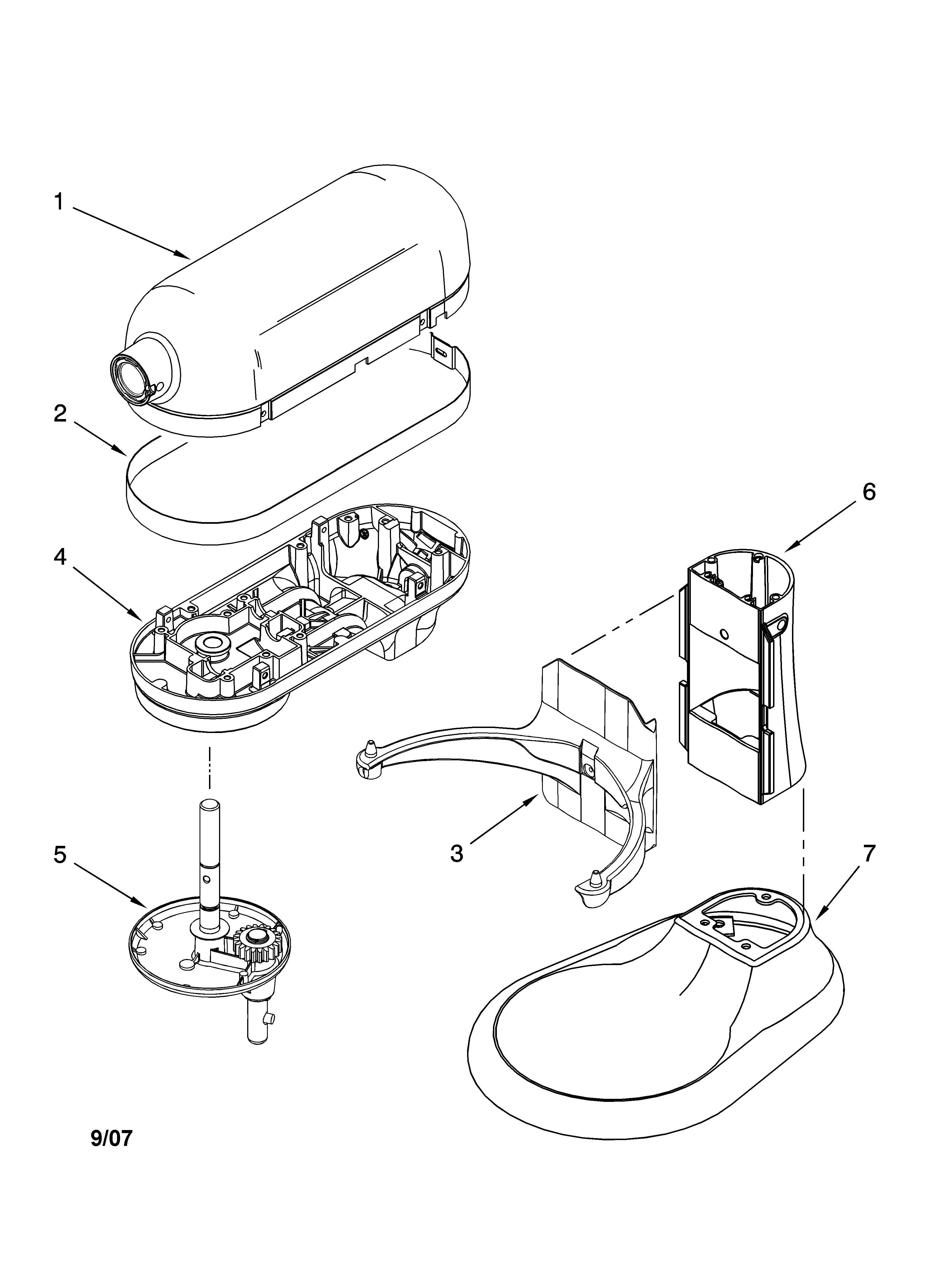KitchenAid KB26G1XWW5 color variation parts diagram