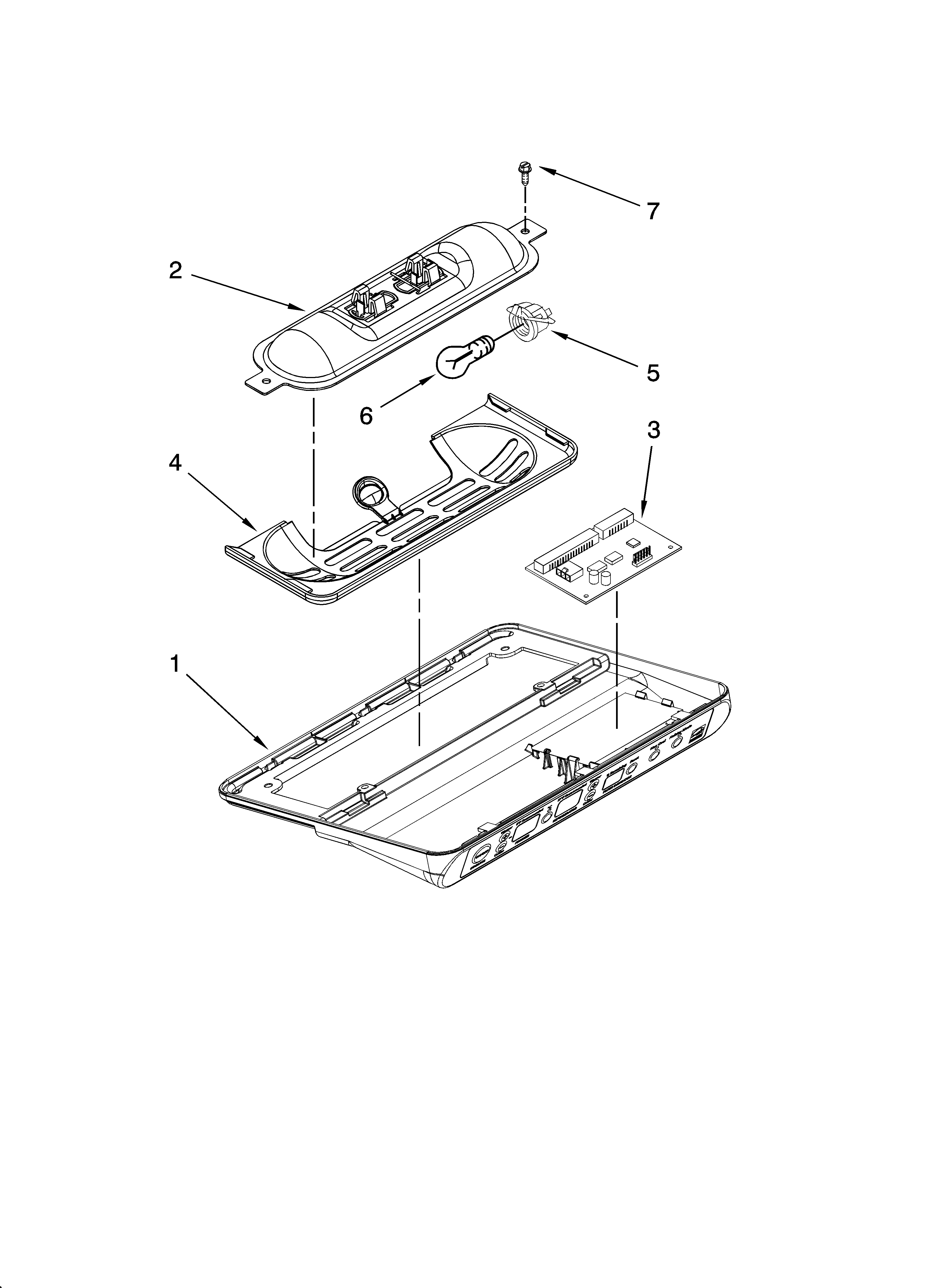KitchenAid KSCS23FTSS02 control parts diagram