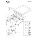 Whirlpool YWED9200SQ0 top and console parts diagram