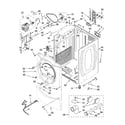 Whirlpool YWED9200SQ0 cabinet parts diagram