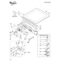 Whirlpool YWED9400SZ0 top and console parts diagram