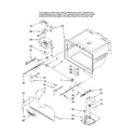 Amana AFI2538AEW12 freezer liner parts diagram