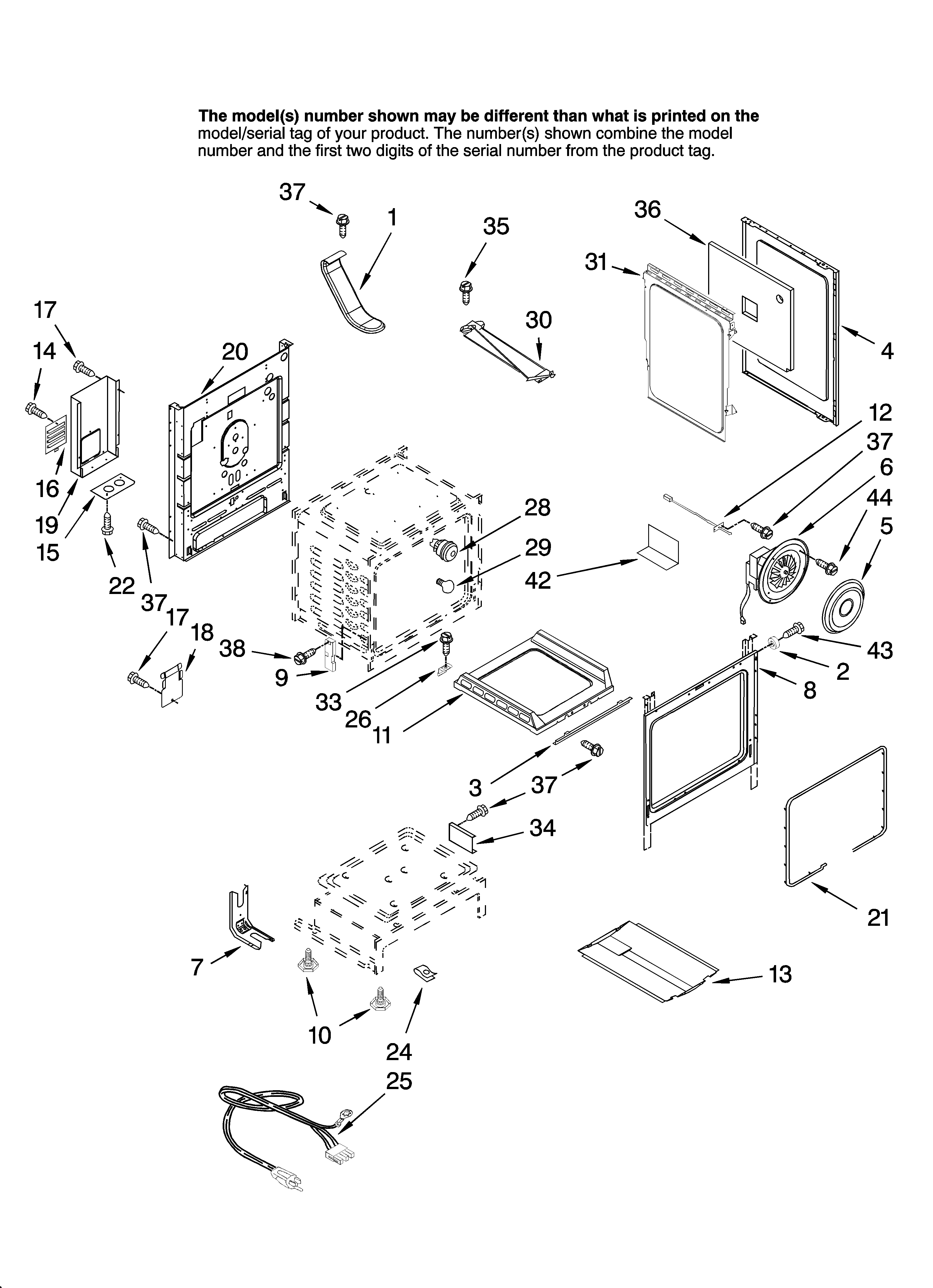 Maytag MGRH865QDB10 chassis parts diagram