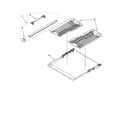 KitchenAid KUDU03FTBL1 third level rack and track parts diagram