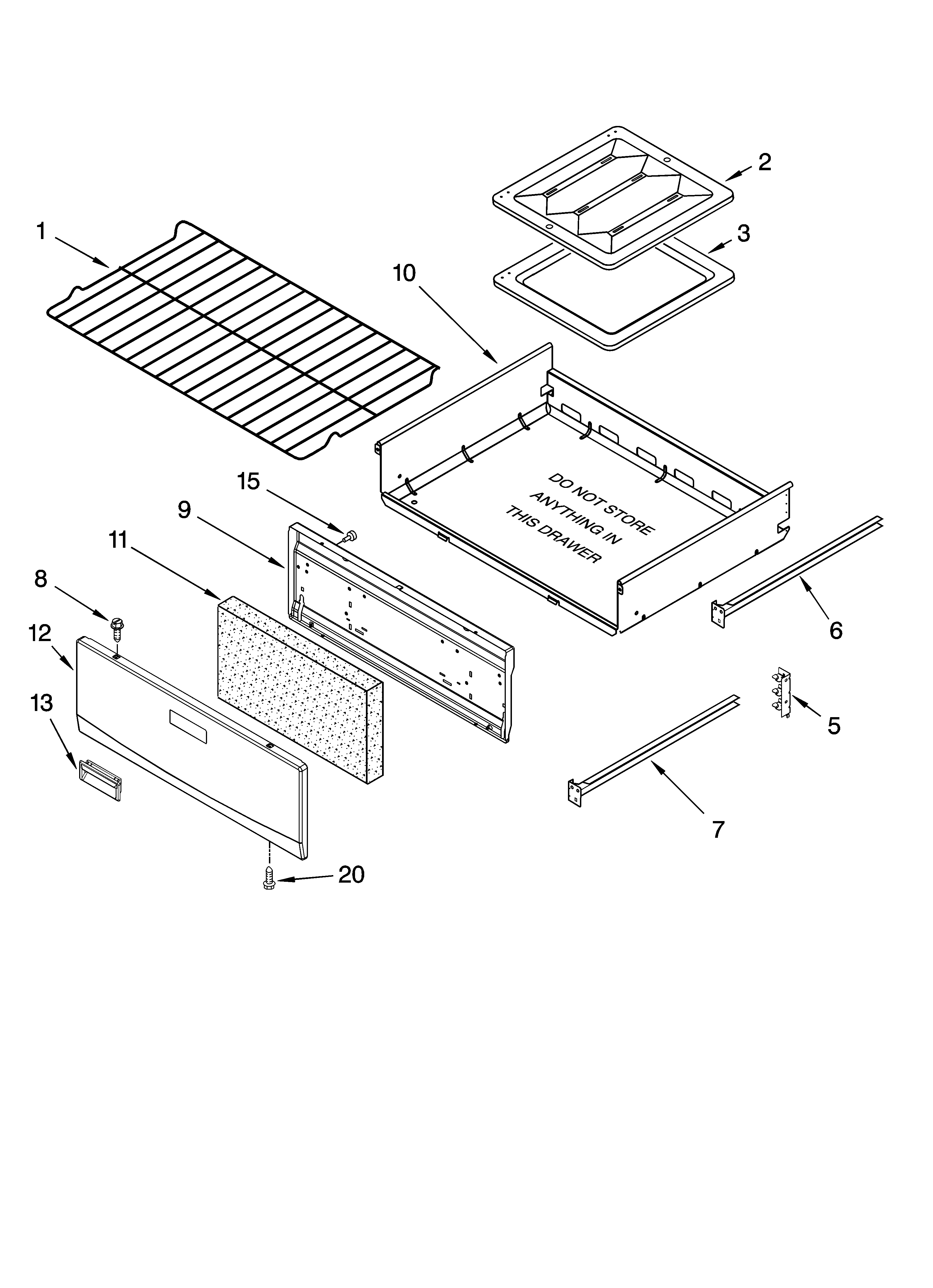 Whirlpool SF114PXSW2 oven & broiler parts diagram