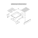 Amana AGR5725RDB12 drawer and rack parts, optional parts (not included) diagram