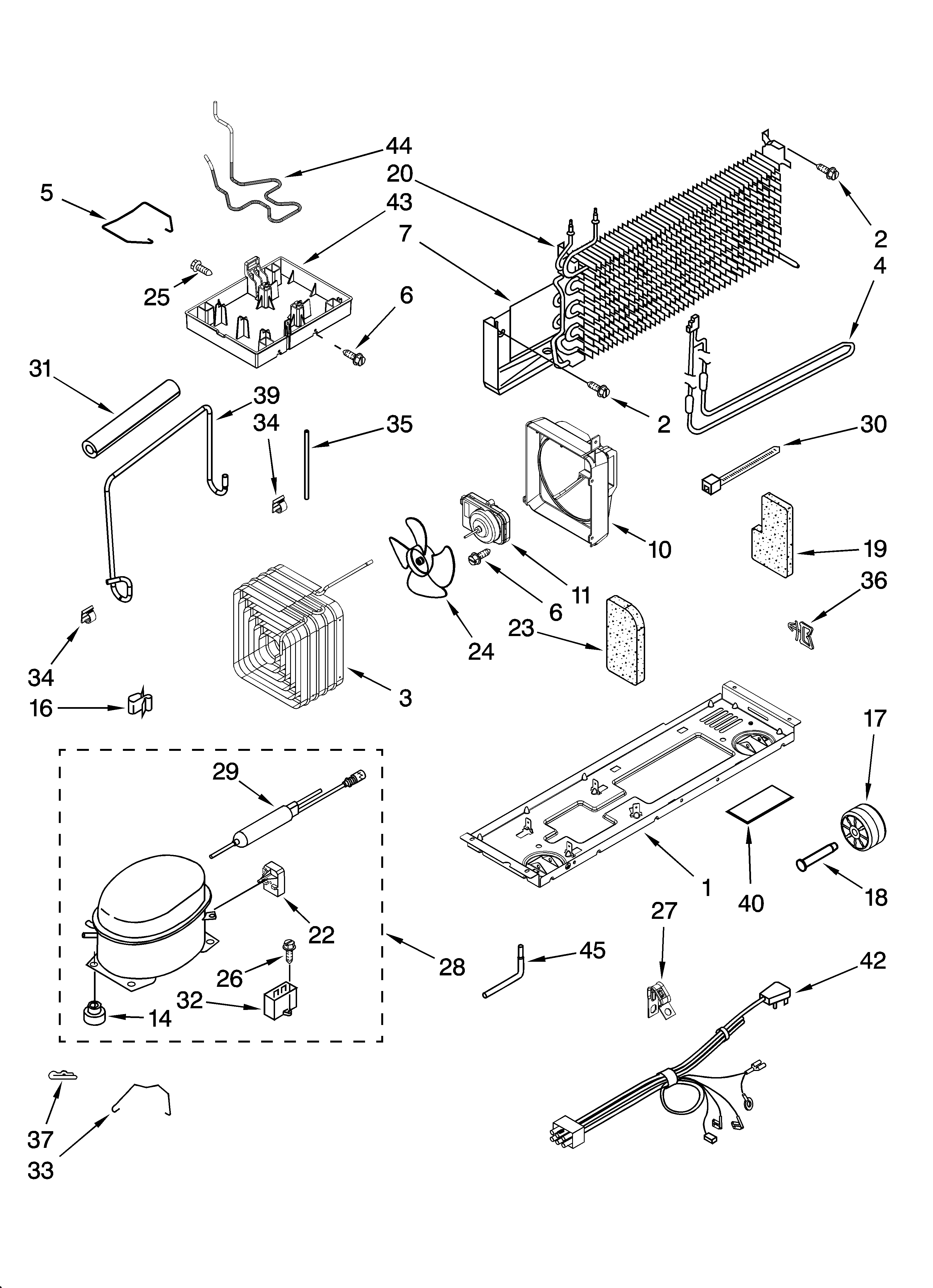 Maytag MTB1842VRW01 unit parts diagram
