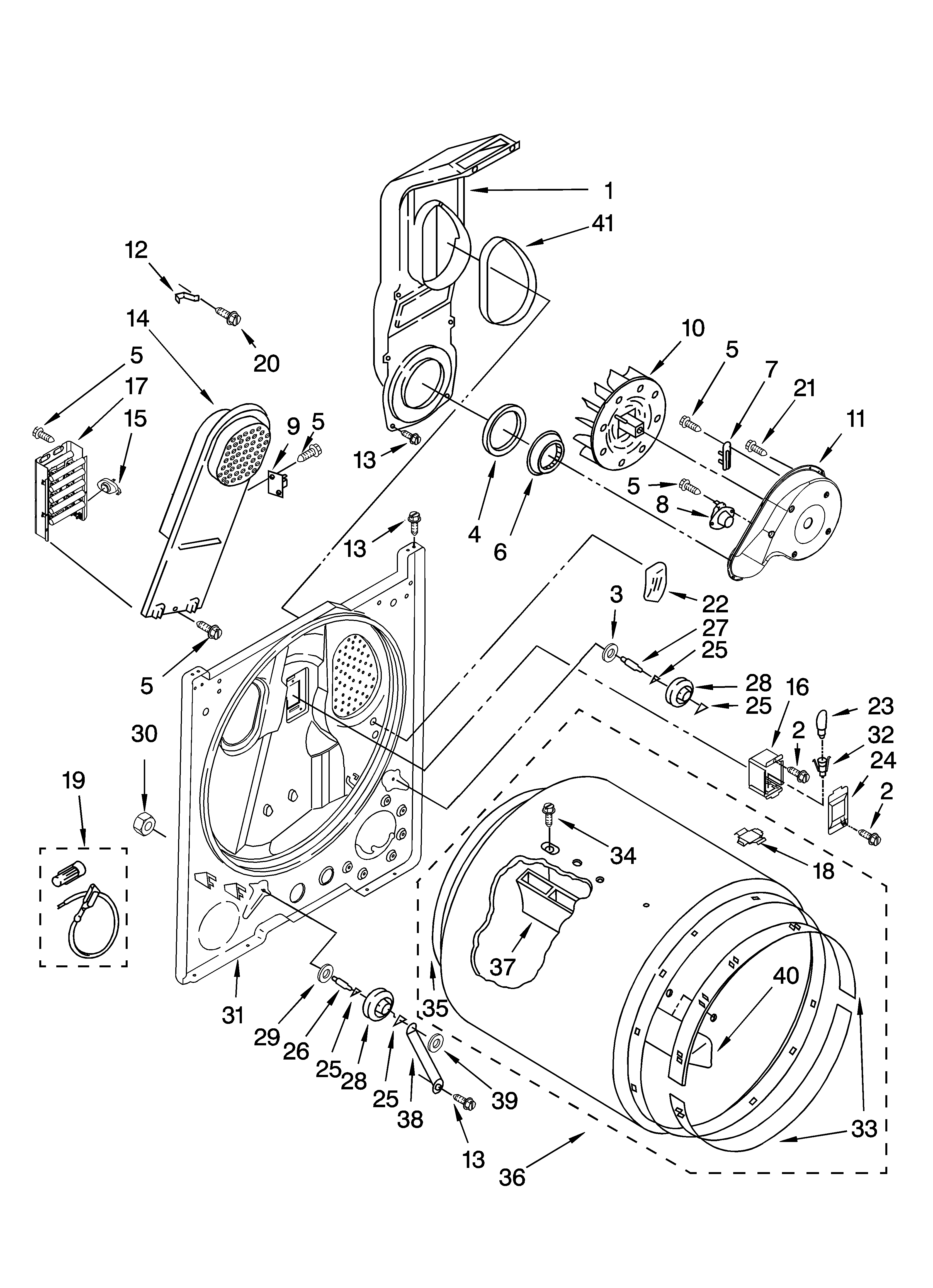 Maytag YMED5700TQ1 bulkhead parts, optional parts (not included) diagram