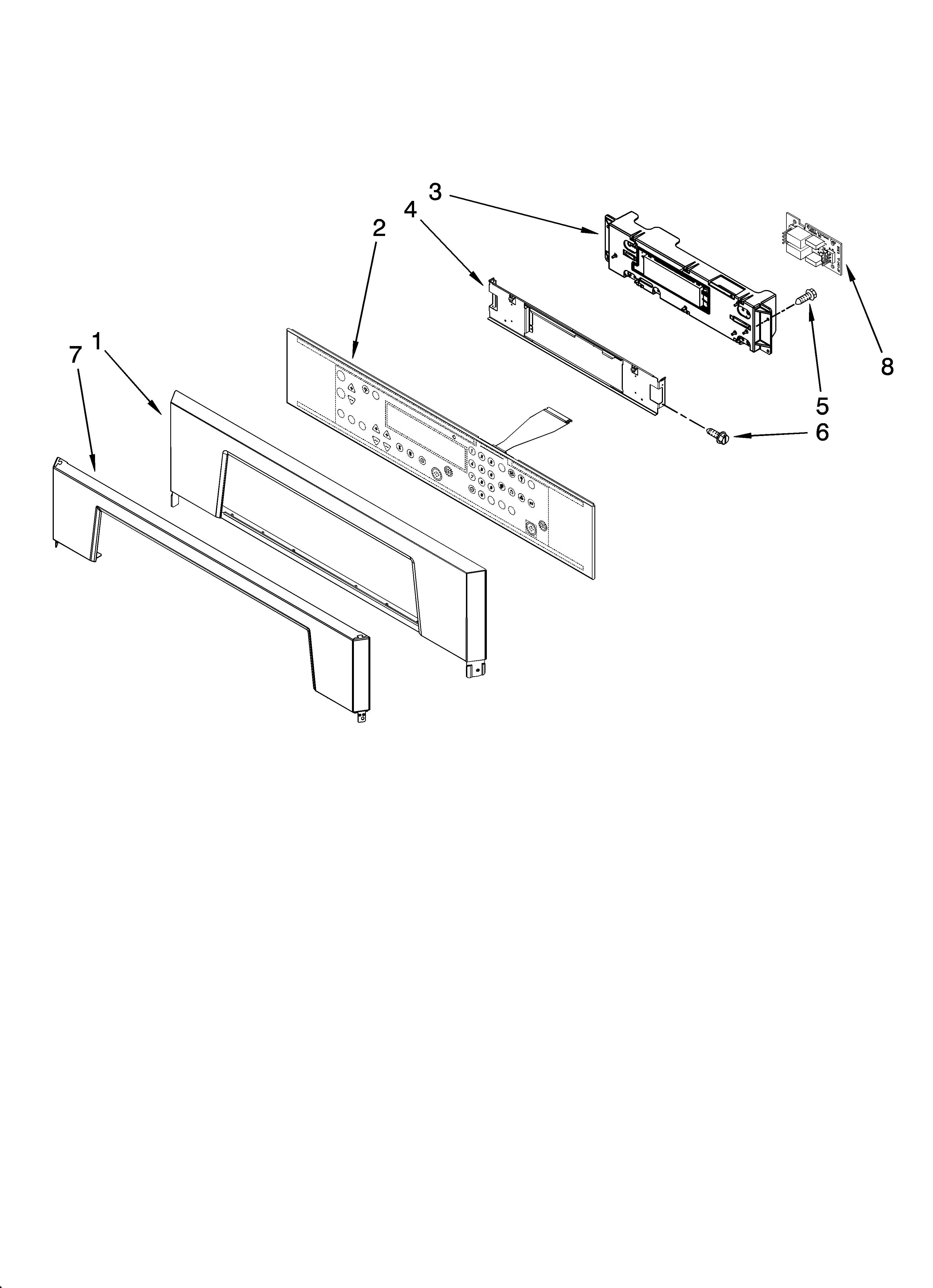 Whirlpool GBD277PRS02 control panel parts diagram