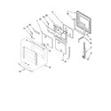 Whirlpool GBD307PRS02 oven door parts diagram