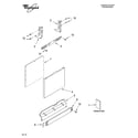 Whirlpool GU3200XTSS2 door and panel parts diagram