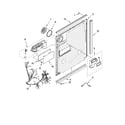 Whirlpool GU3200XTSS2 door and latch parts diagram