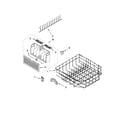 Whirlpool GU3200XTSS2 lower rack parts, optional parts (not included) diagram