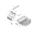 Whirlpool GU3600XTSQ2 lower rack parts, optional parts (not included) diagram