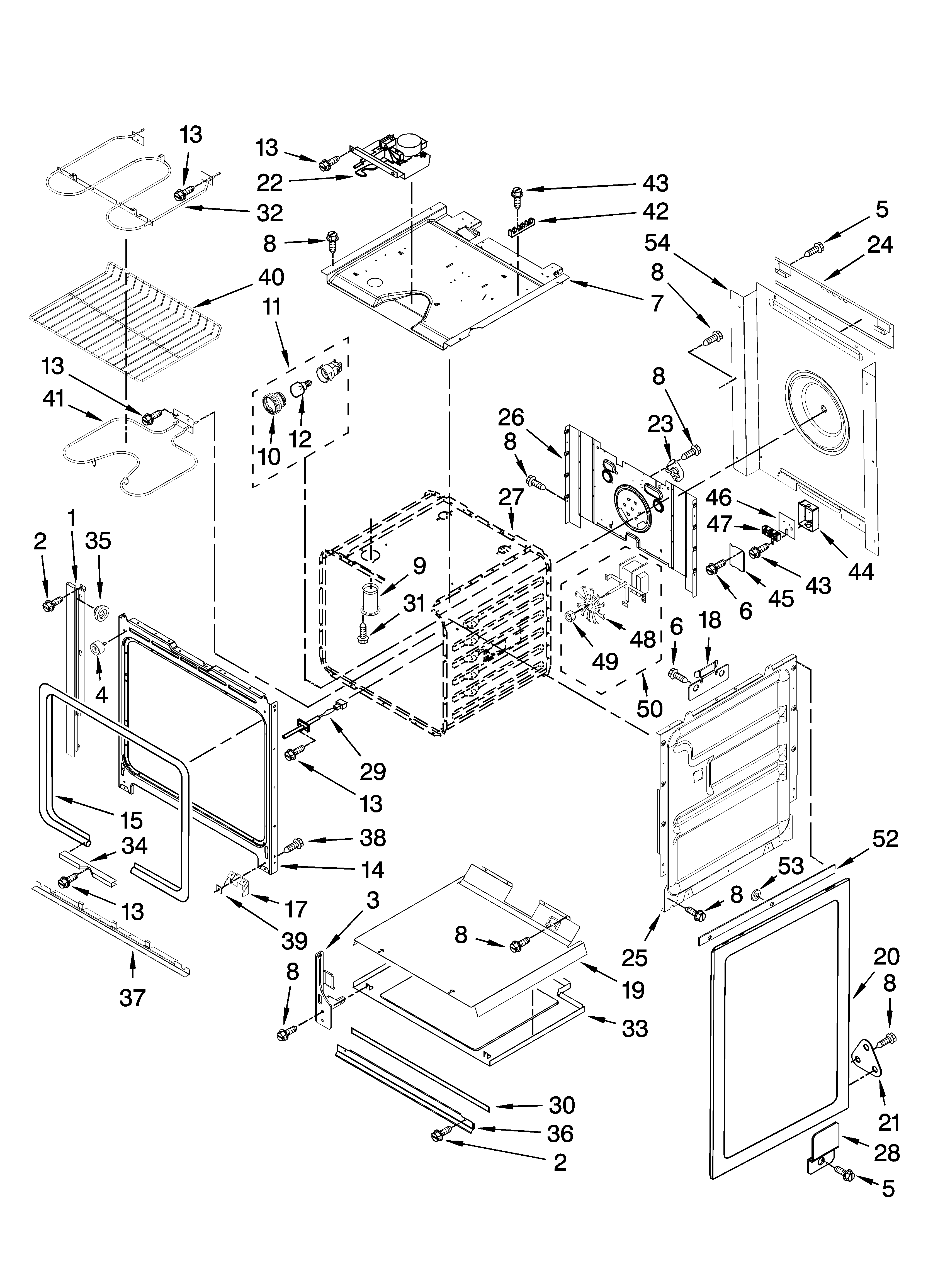Whirlpool GY398LXPB04 oven parts diagram