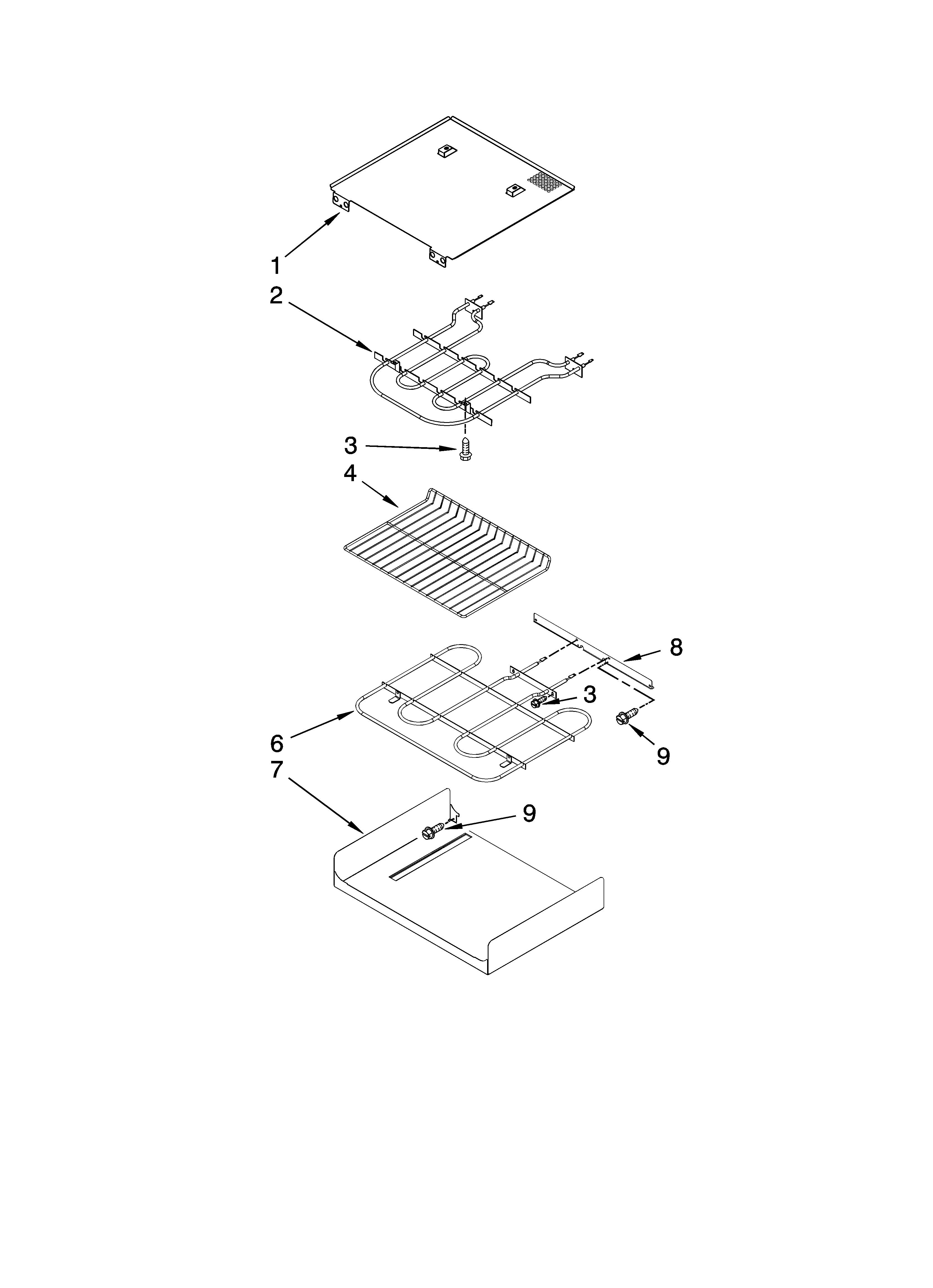 KitchenAid KEBK171SBL01 internal oven parts diagram