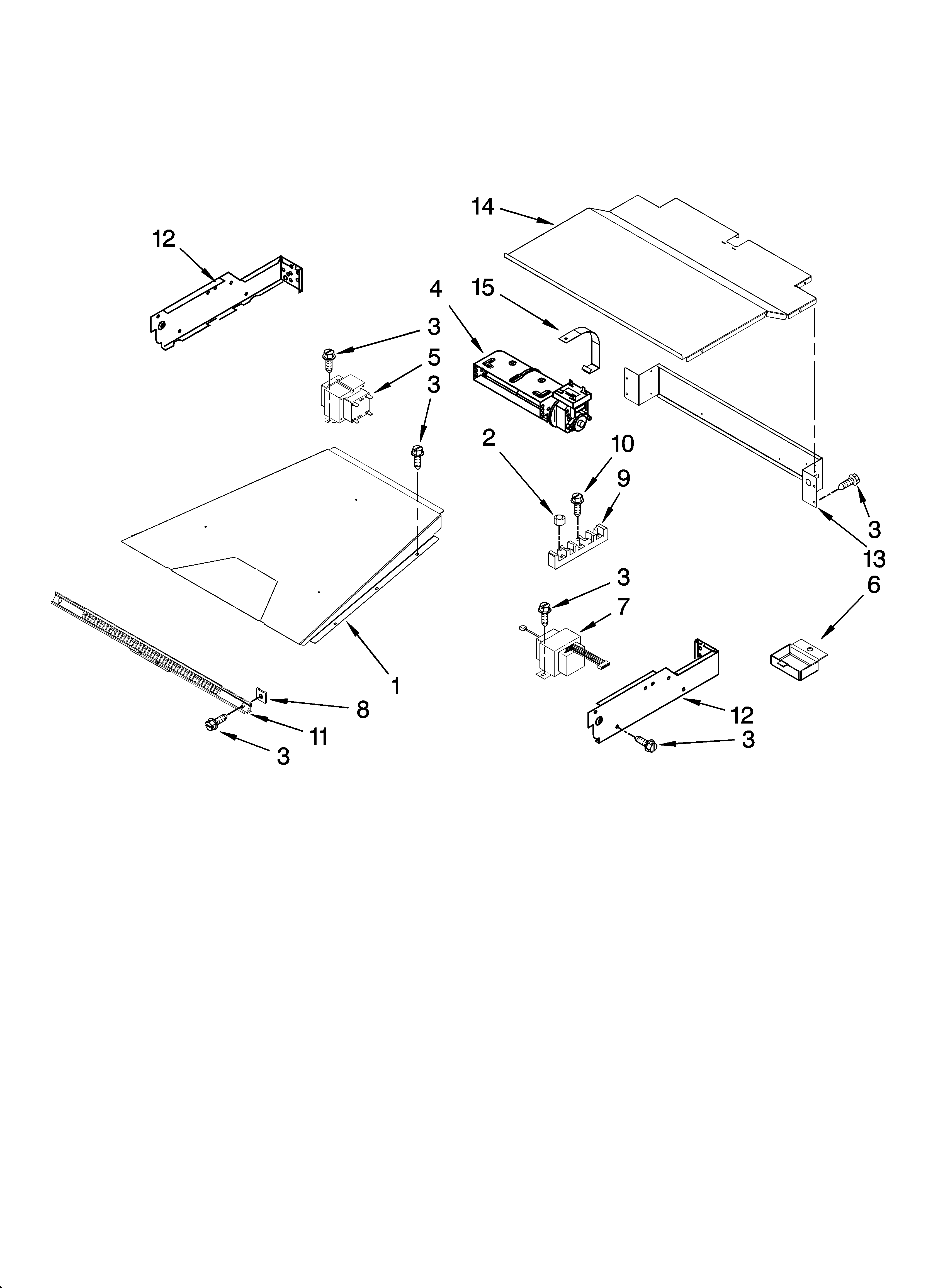 KitchenAid KEBK171SBL01 top venting parts, optional parts (not included) diagram