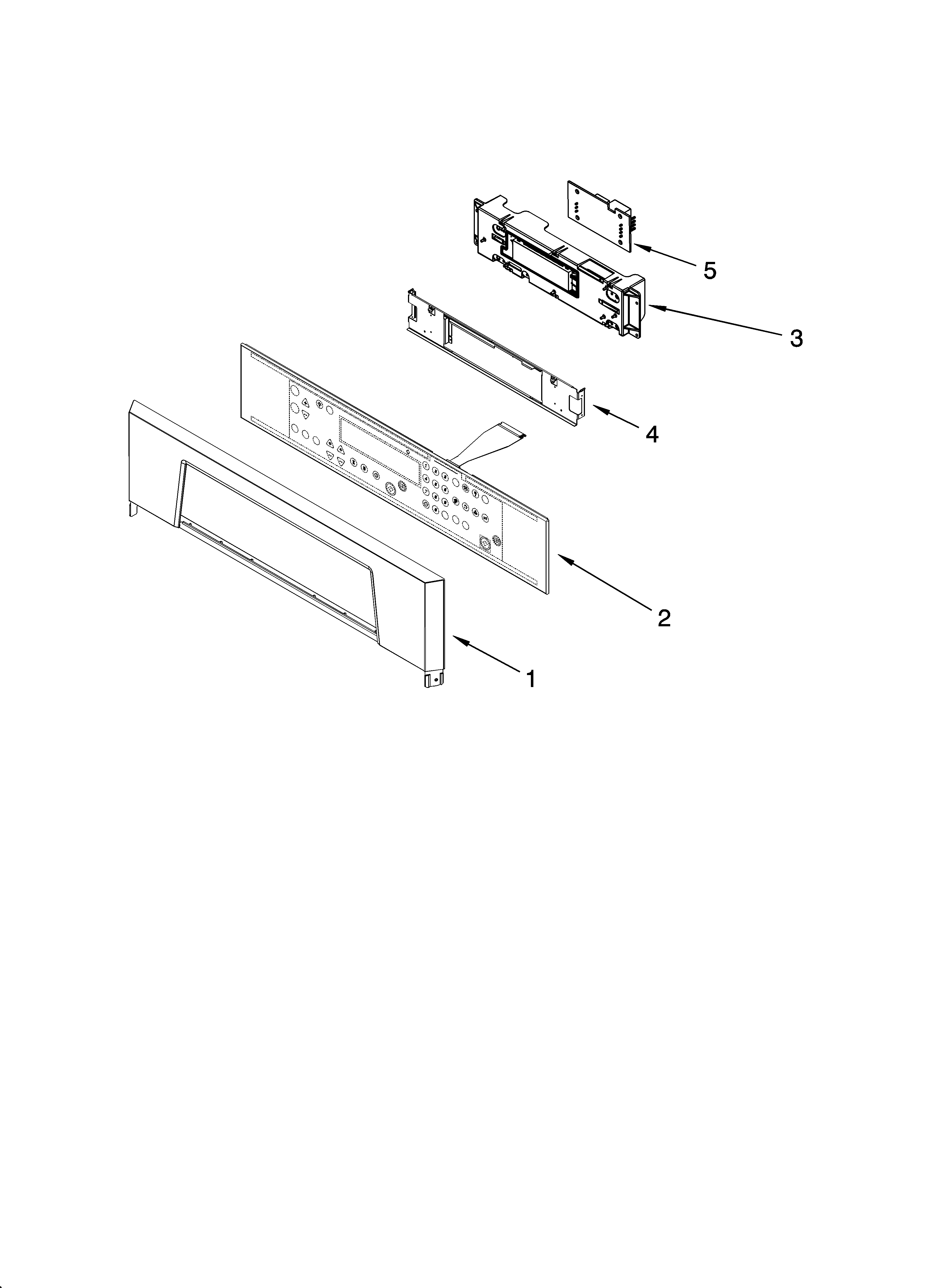 Whirlpool RBD245PRS01 control panel parts diagram