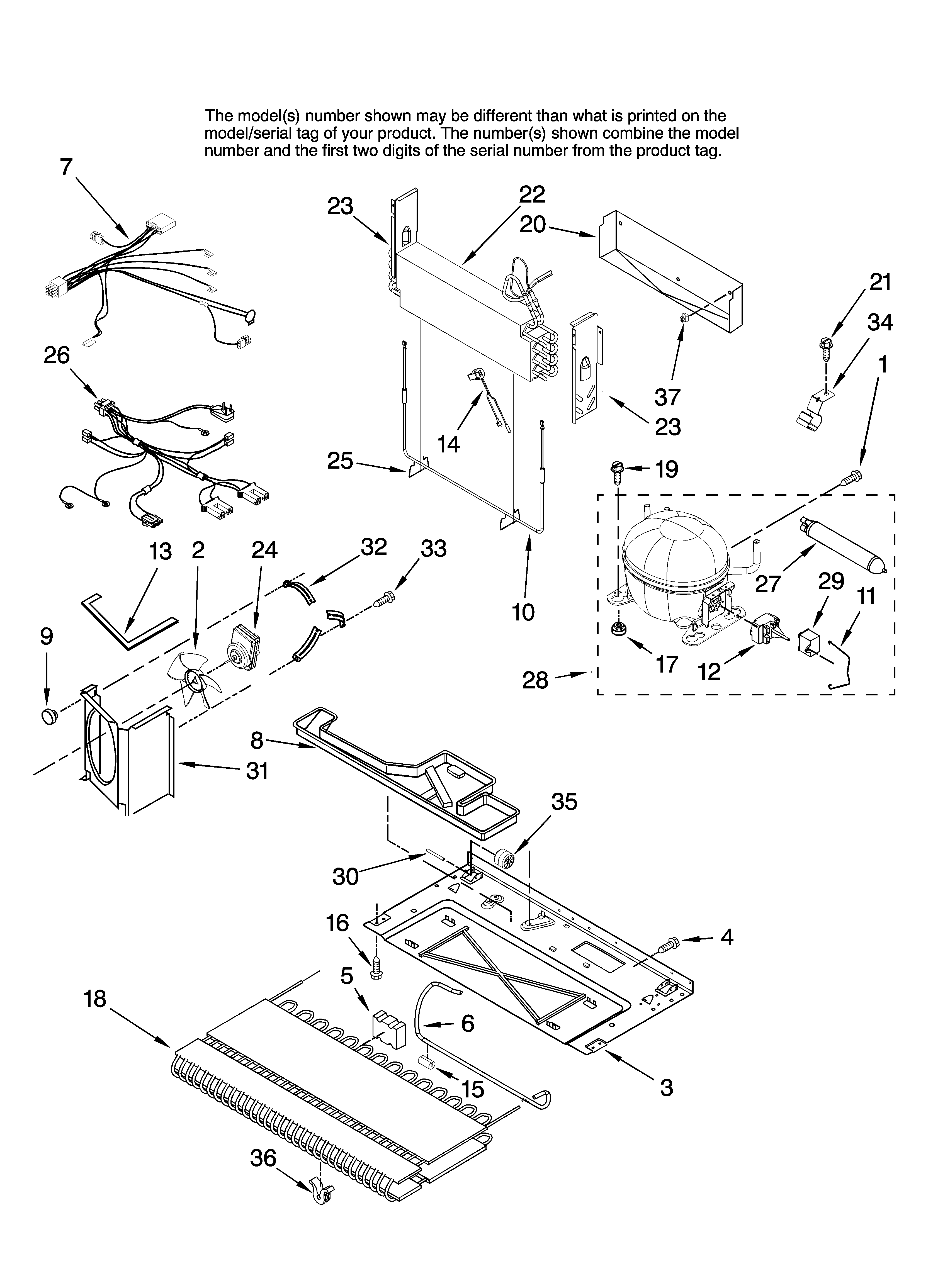 Maytag MBF2254HEW14 unit parts diagram
