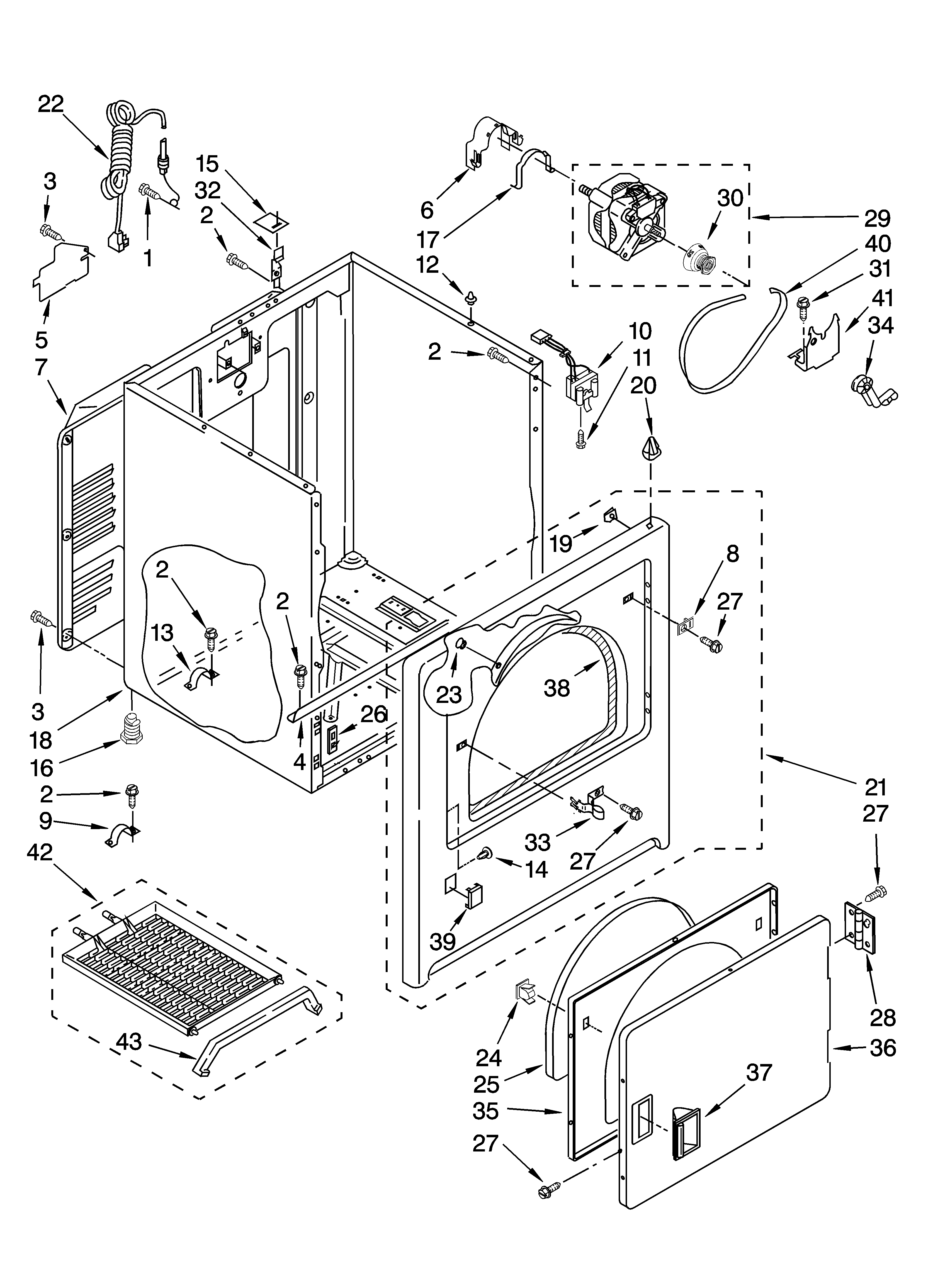 Maytag MGD5770TQ1 cabinet parts diagram