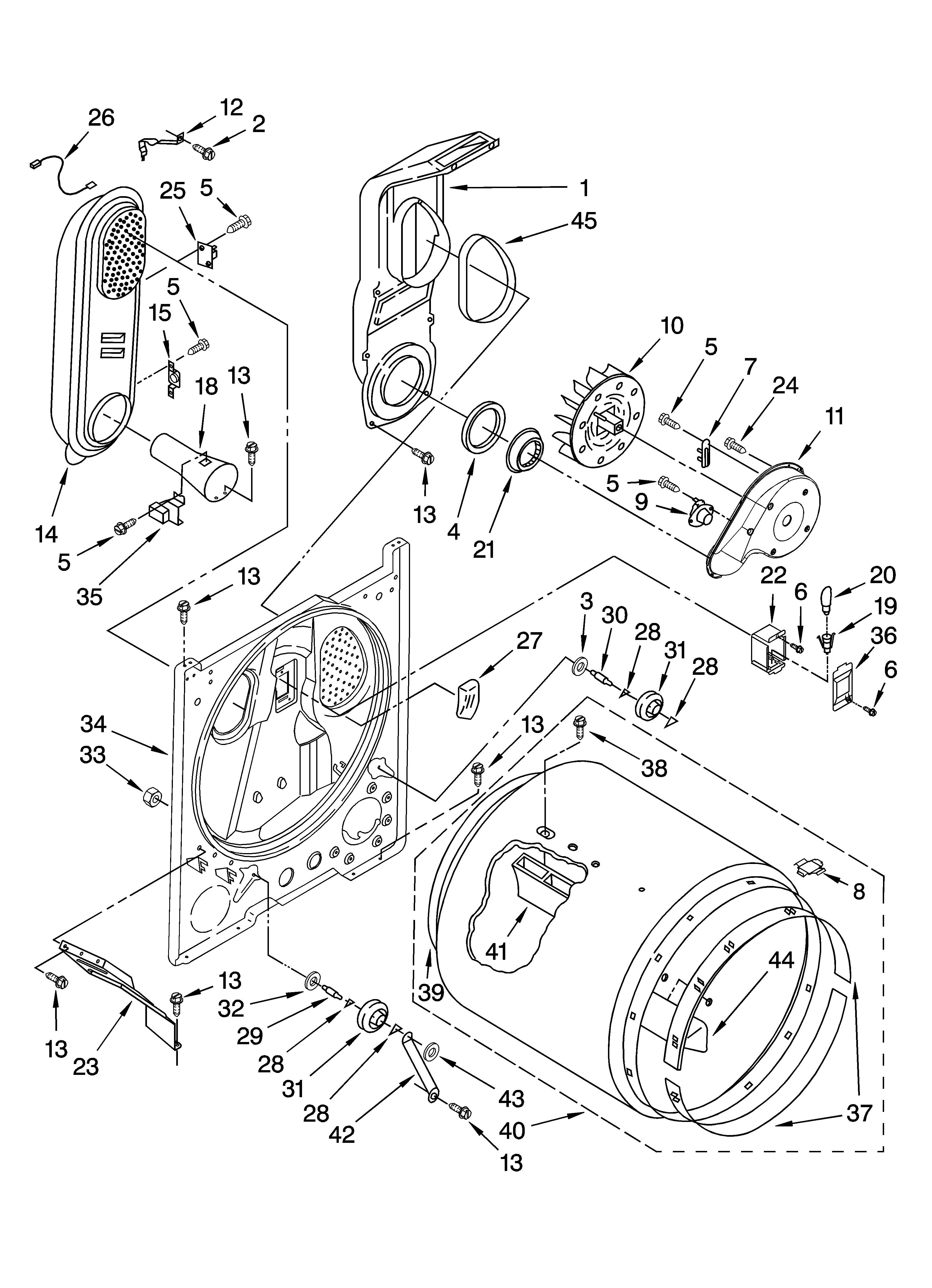 Maytag MGD5770TQ1 bulkhead parts diagram