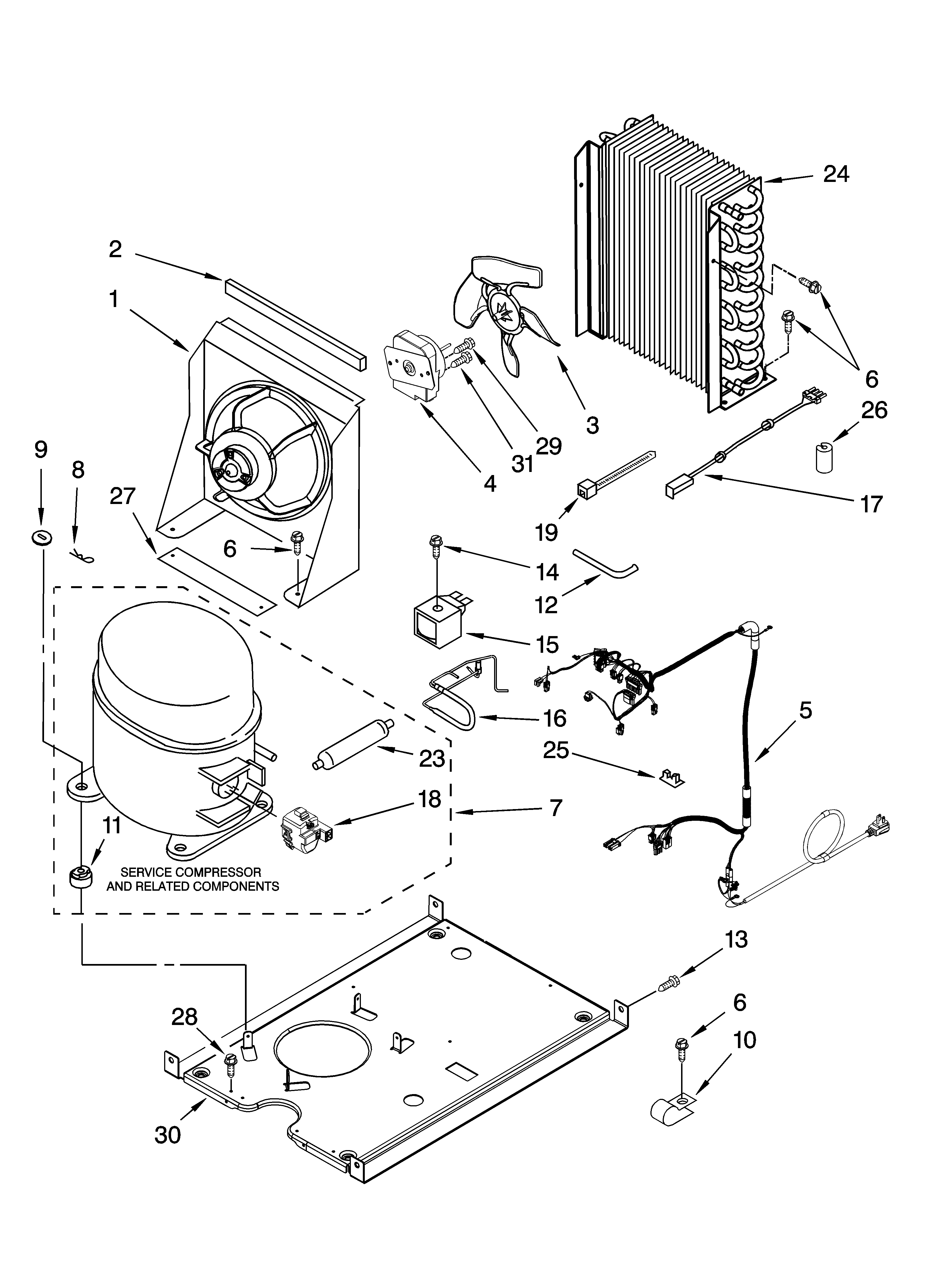 Whirlpool GI15NDXTS1 unit parts, optional parts (not included) diagram