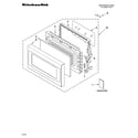 KitchenAid KCMS1555SBL0 door parts diagram