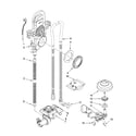 KitchenAid KUDM03FTSS1 fill, drain and overfill parts diagram