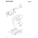 KitchenAid KUDS03STWH2 door and panel parts diagram