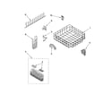 KitchenAid KUDS03STWH2 lower rack parts, optional parts (not included) diagram